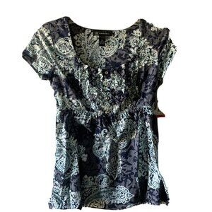 INC international Concepts Women's Top Empire Waist Size XS (0/2) MSRP $59.50
